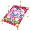 LEAN TOYS Juego de lanzamiento a diana 4 en 1 con unicornio, anillas y discos
