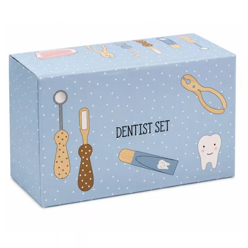 LEAN TOYS Set de dentista de madera Pequeño dentista