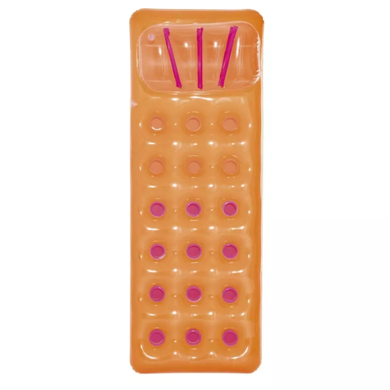 Bestway 43015 Colchoneta hinchable para piscina, naranja, 183x69x15 cm