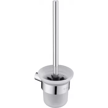 DEANTE Set de cepillo de inodoro de pared acero inoxidable mate plata/negro Osimo