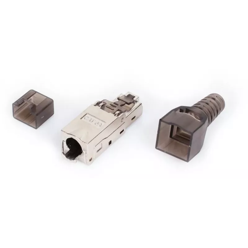 GETFORT Conector modular RJ45 Cat.6A FTP sin herramientas 8P8C