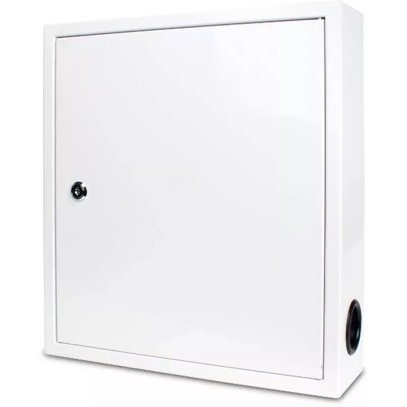GETFORT Armario multimedia de superficie 390x350x100 mm blanco