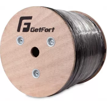 GETFORT Cable exterior Cat.6 U/UTP 500m negro
