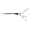 GETFORT CAT.6 U/UTP Cable Ethernet exterior relleno de gel 500m negro