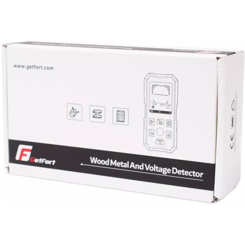 GETFORT GF-518 Detector de madera, metal y tensión AC