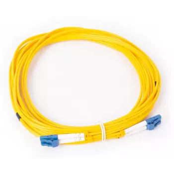 GETFORT GF-LULUD5 Cable de parcheo de fibra óptica monomodo LC/UPC a LC/UPC dúplex 5m amarillo
