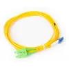 GETFORT Cable de parcheo de fibra óptica SM SC/APC a LC/UPC dúplex 3m (9,84ft) LSZH amarillo