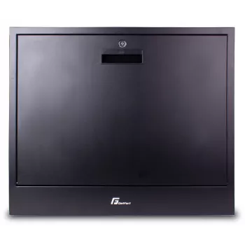 Getfort Armario de pared 2U para CCTV 580x540x130mm negro