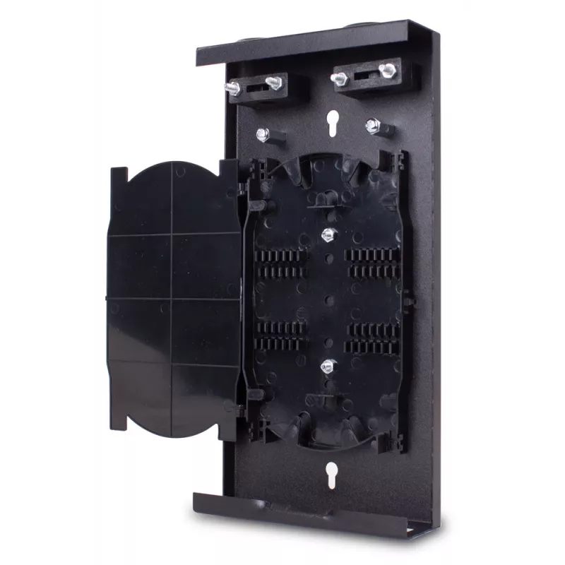 GETFORT GF-FO-PSN2-8SX Panel de parcheo de fibra óptica, 8xSC/PC simplex, montaje en pared, gris