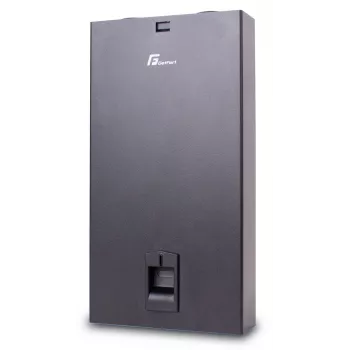 GETFORT GF-FO-PSN2-8SX Panel de parcheo de fibra óptica, 8xSC/PC simplex, montaje en pared, gris