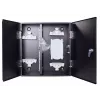 GETFORT GF-FO-PSNW-24SX Caja de distribución de fibra óptica, 12 fibras, SC/LC, montaje en pared, gris claro
