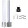 GETFORT GF-ANT-360 antena omnidireccional 12 dBi 2,4-2,5 GHz conector hembra N blanca