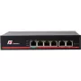 GETFORT GF-106-4PG-65 switch Gigabit PoE de 6 puertos (4 puertos PoE+, 65W, no gestionado, sobremesa, metal)