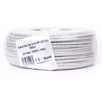 GETFORT cable de red Cat.5e U/UTP CCA 100m gris