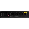 GETFORT GF-110-4PG-1G-1S switch PoE+ industrial, 4x PoE+ 10/100/1000Base-T + 1x 10/100/1000Base-T + 1x 1000Base-X SFP, -40°C a 80°C, carril DIN, presupuesto PoE de 65W