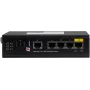 GETFORT GF-110-4PG-1G-1S switch PoE+ industrial, 4x PoE+ 10/100/1000Base-T + 1x 10/100/1000Base-T + 1x 1000Base-X SFP, -40°C a 80°C, carril DIN, presupuesto PoE de 65W