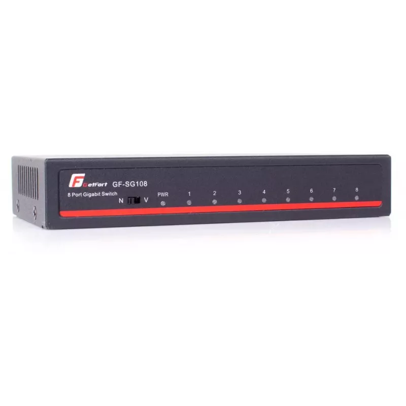 GETFORT SG108 switch Gigabit Ethernet de 8 puertos para sobremesa