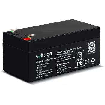 Batería AGM VOLTAGE 12V 3,5Ah VE12-3.5 (6-9 años de vida útil)