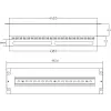 Getfort Panel de distribución de alimentación 3U 22x Schuko 230V 16A con cable de 2m negro