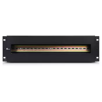 Getfort Panel de distribución de alimentación 3U 22x Schuko 230V 16A con cable de 2m negro