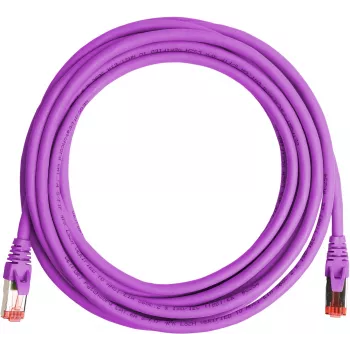 GETFORT Cable de red Ethernet Cat.6A S/FTP LSOH 10m morado
