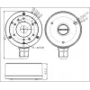 MITON MT-P1280-B Caja eléctrica, gris, ABS, IP65, 120x80x70mm