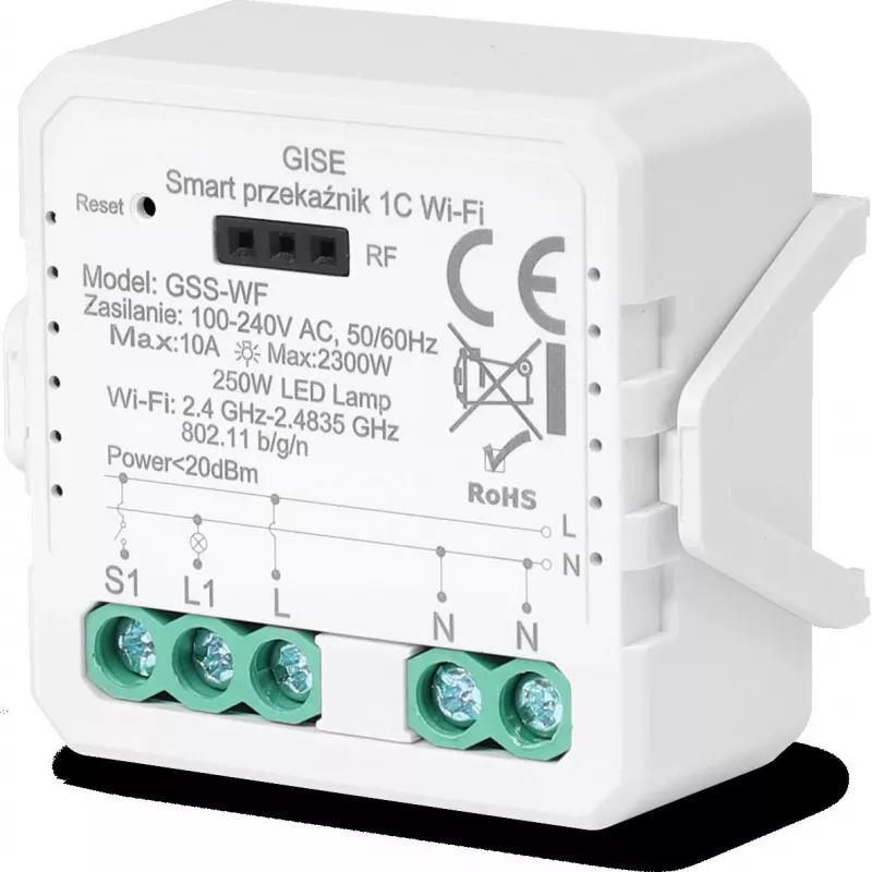 GISE Módulo de relé único Smart WiFi Tuya GSS-WF