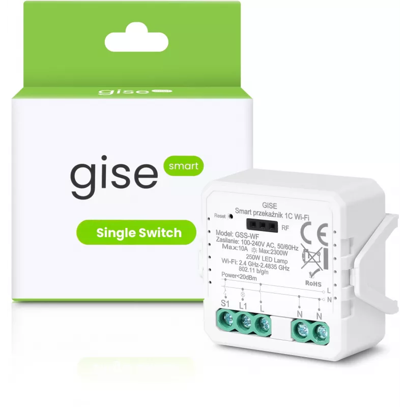 GISE Módulo de relé único Smart WiFi Tuya GSS-WF