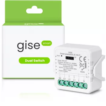 GISE Módulo de doble relé Smart WiFi Tuya GDS-WF