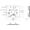MITON Placa adaptadora VESA MT-P152-B - 75x75/100x100 a 200x100/200x200, negra, 30 kg