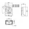 MITON MT-P203 Caja de derivación de superficie blanca ABS IP20 80x80x40mm