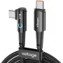 Cable Voltage PowerAngle USB-C a USB-C 100W PD 2m negro