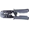 Crimpadora de cable de red Getfort 8P8C/RJ-45, 6P6C/RJ-12, 6P4C/RJ-11 con comprobador integrado