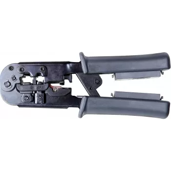 Crimpadora de cable de red Getfort 8P8C/RJ-45, 6P6C/RJ-12, 6P4C/RJ-11 con comprobador integrado