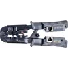 Crimpadora de cable de red Getfort 8P8C/RJ-45, 6P6C/RJ-12, 6P4C/RJ-11 con comprobador integrado