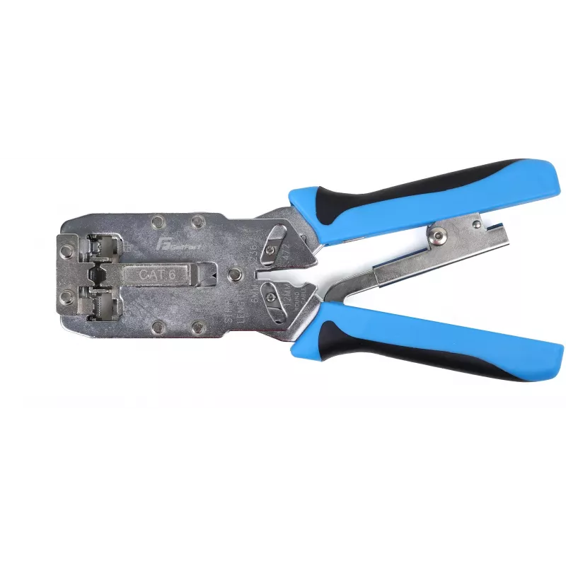 Herramienta de crimpado Getfort RJ45 8P+6P+4P+AMP Cat.6 con control de presión