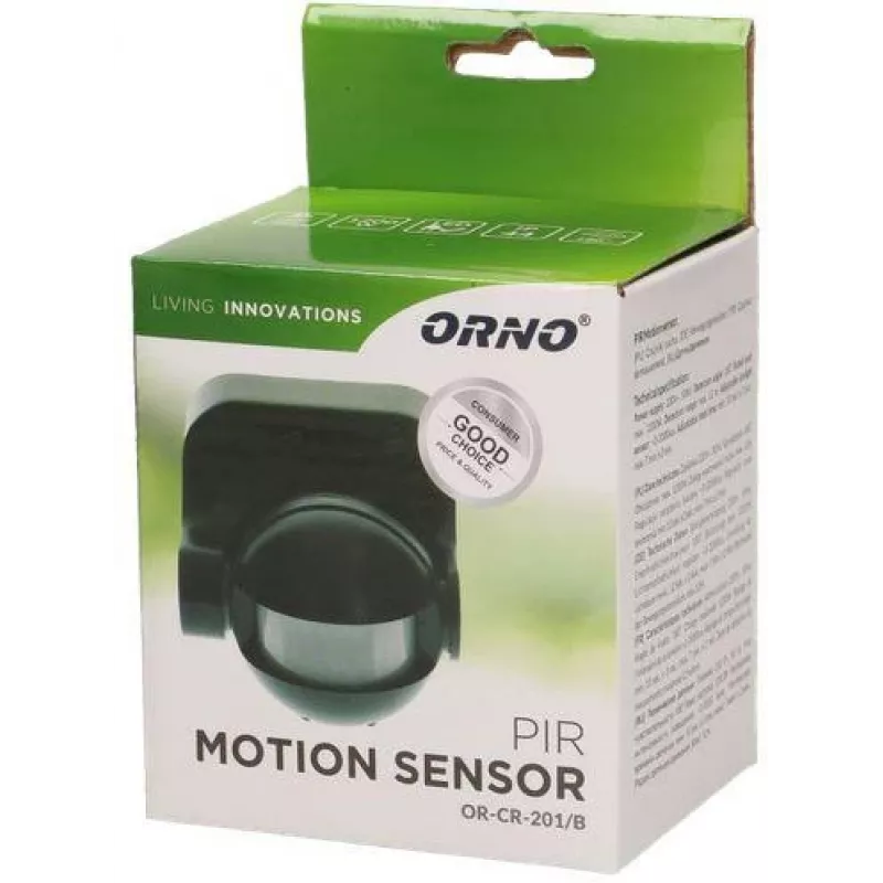ORNO OR-CR-201/B Detector de movimiento PIR negro