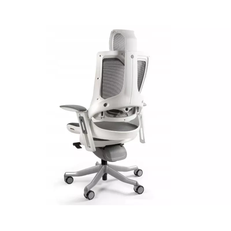 UNIQUE Wau 2 NW41 Silla de oficina ergonómica, color carbón/malla blanca