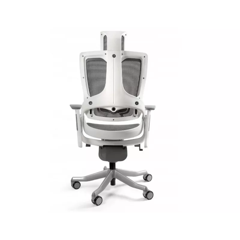 UNIQUE Wau 2 NW41 Silla de oficina ergonómica, color carbón/malla blanca