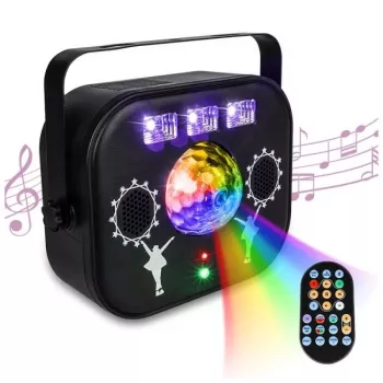 LIGHT4ME MULTIBOX Globo LED multiefecto con láser disco