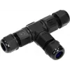 ORNO OR-AE-13602 Conector en T IP68, 3x4mm², 450V/25A, negro