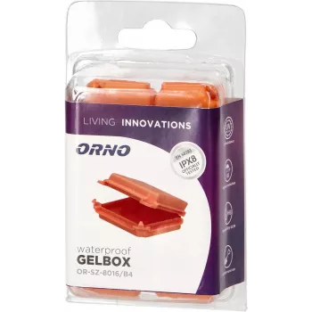 ORNO Caja de derivación protectora rellena de gel IPX8, pequeña, blíster, 4 uds. OR-SZ-8016/B4