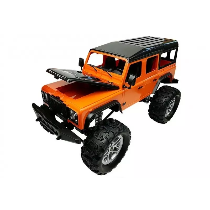 Double E Coche teledirigido Land Rover Defender R/C naranja 1:14