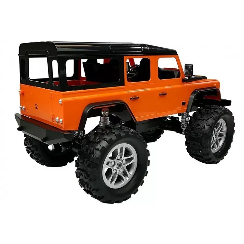Double E Coche teledirigido Land Rover Defender R/C naranja 1:14