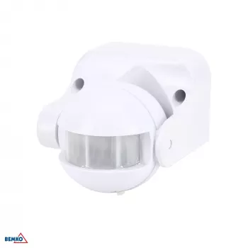 BEMKO Detector de movimiento PIR 1200W 180° blanco