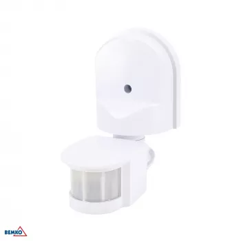 BEMKO Sensor de movimiento PIR 1200W 180° blanco