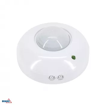 BEMKO Detector de movimiento PIR 1200W 360° blanco