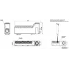 PAWBOL LZB E.4136CZ Borne de carril sin tornillos 12 polos rojo 450V 24A