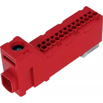 PAWBOL LZB E.4136CZ Borne de carril sin tornillos 12 polos rojo 450V 24A