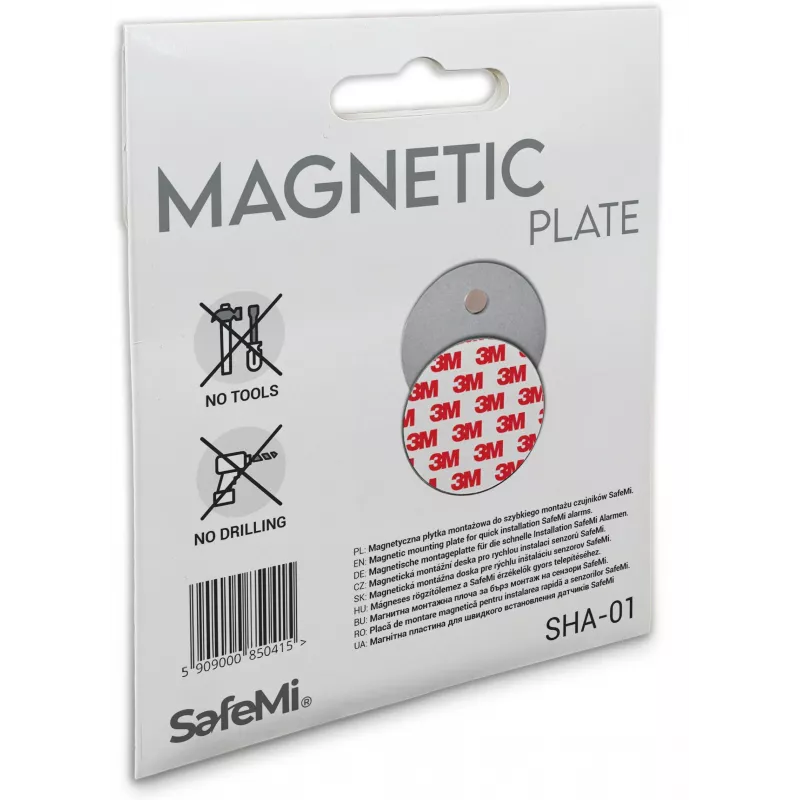 SAFEMI Placas de montaje magnéticas para detectores de humo y CO SHA-01